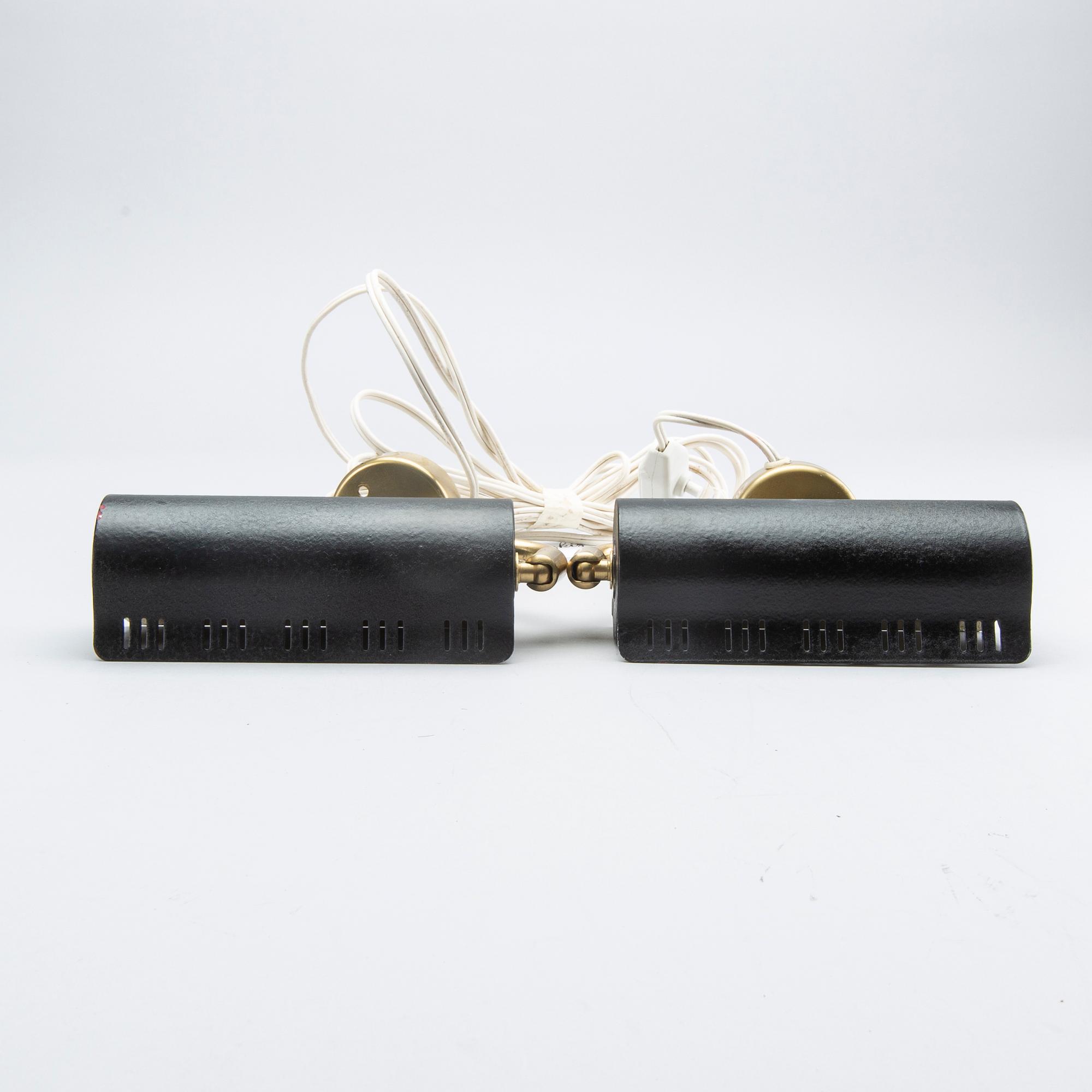 A pair of Falkenbergs wall lamps 1950/60s.