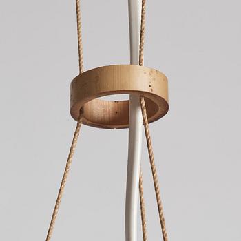 Ingo Maurer, an 'Uchiwa' ceiling light, for M Design, probably 1970s.