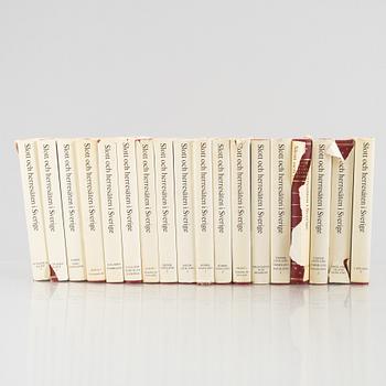 18 volumes of "Svenska Slott och Herresäten", Allhems Förlag, Malmö, Sweden, 1966-71.