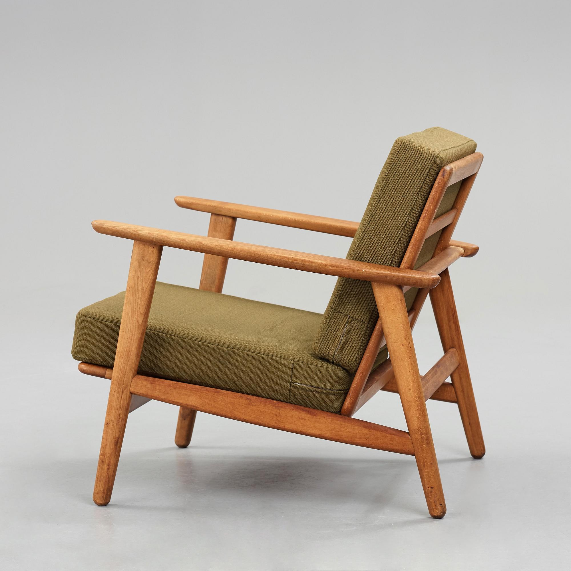 HANS J WEGNER, a "GE233" easy chair for Getama, Denmark 1960's.