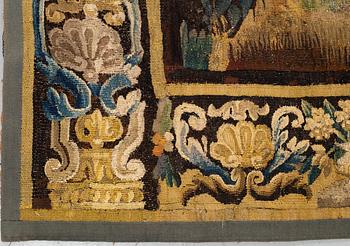 A tapestry, "Verdure", tapestry weave. 267,5-269,5 x 247-256 cm. Flanders 17th century.