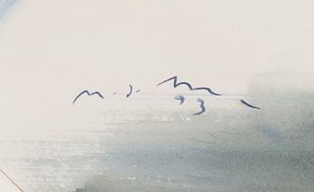 Nandor Mikola, watercolour, signed and dated -93.