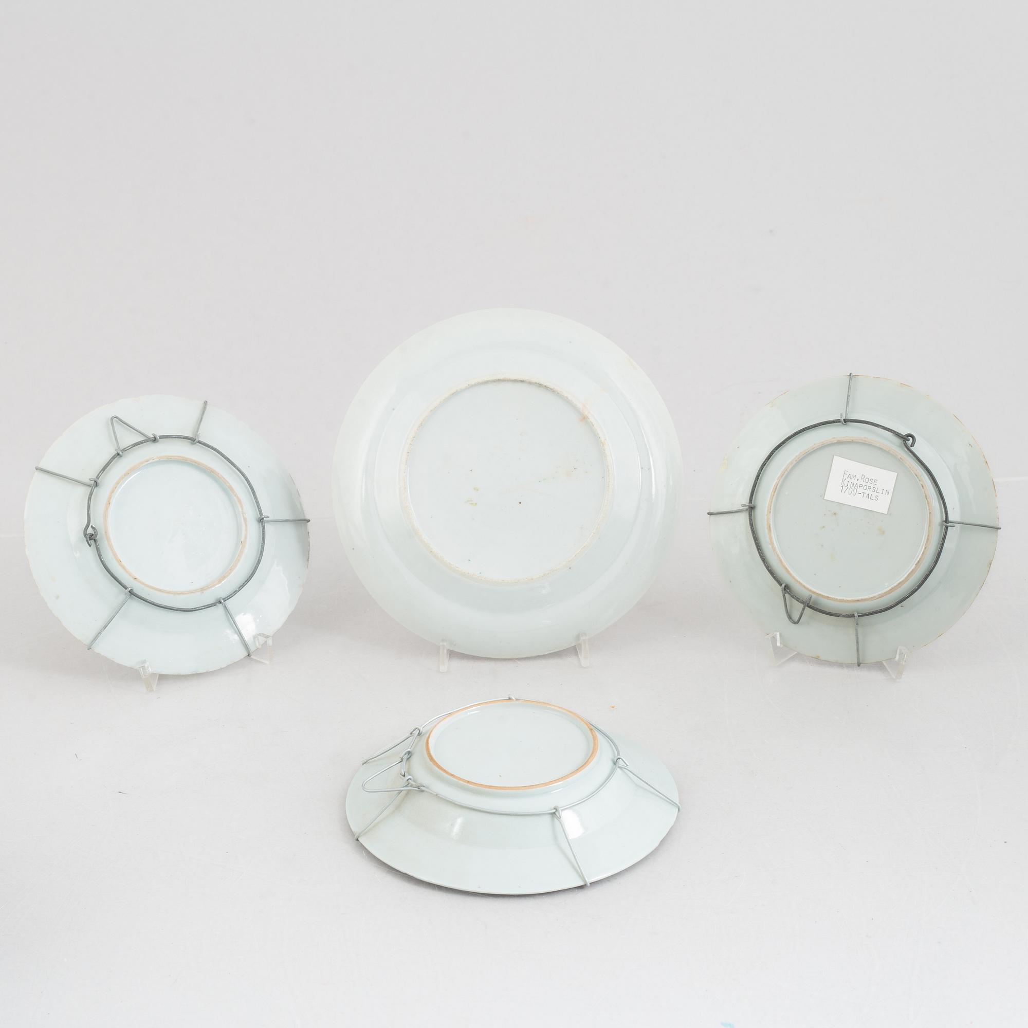 15 pieces of Chinese porcelain, the Qing dynasty, 18th-19th century.