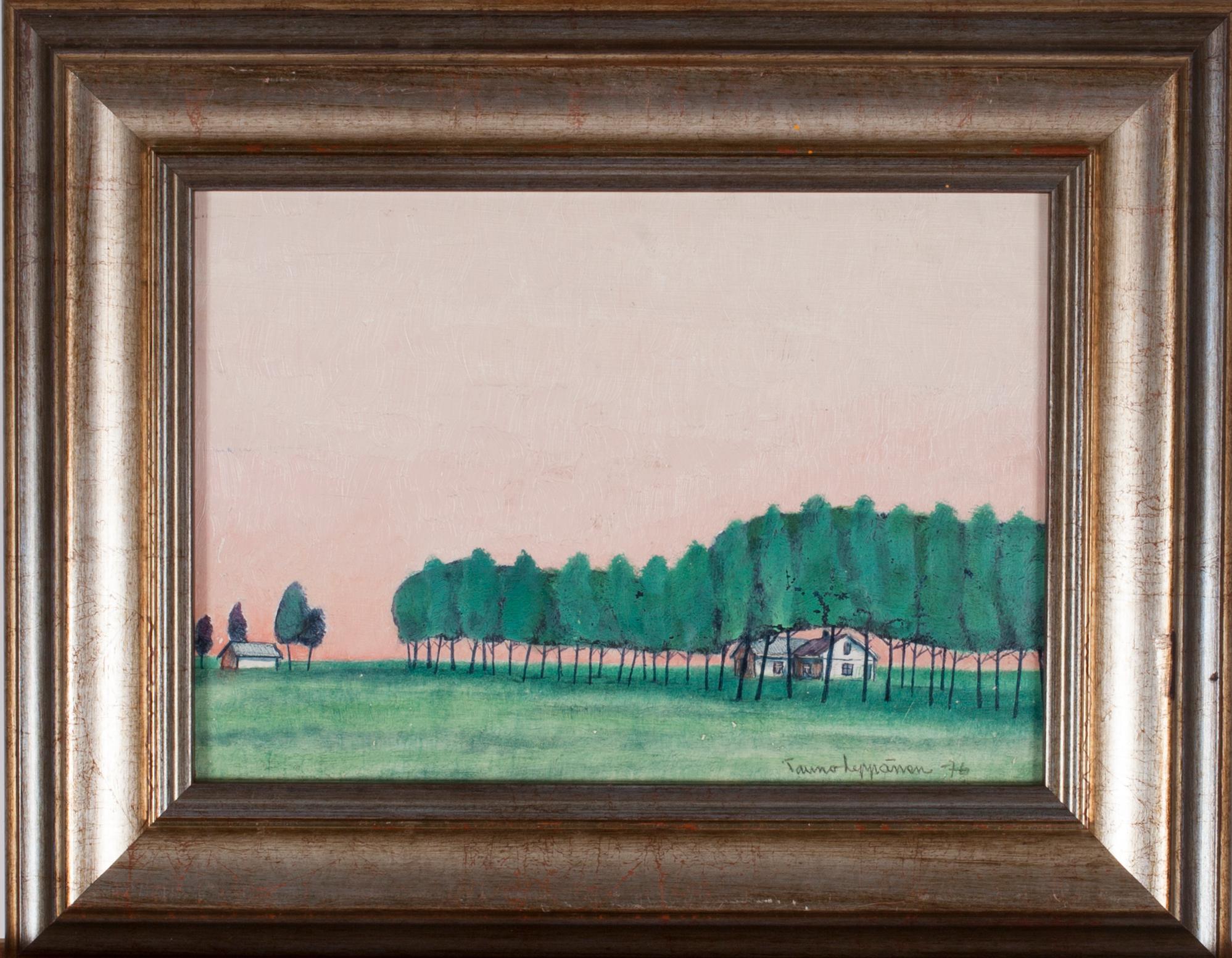 TAUNO LEPPÄNEN, olja på pannå, signerad och daterad -76.