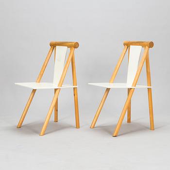 Yrjö Viherheimo & Rudi Merz, 5 stolar och bord, "Pinna", Korkeakoski Oy.