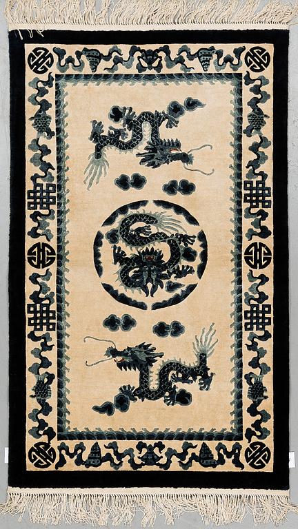 A RUG, silk China, ca 152 x 92 cm.