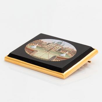 Micro mosaic brooch.