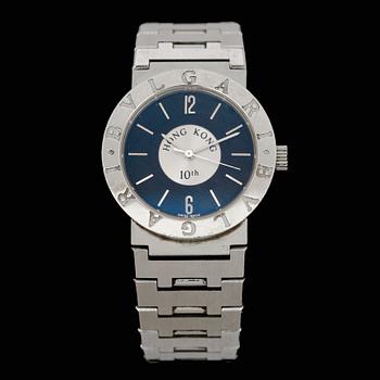 ARMBANDSUR, Bulgari, Hong Kong 10th, stål, automatisk, 1997.