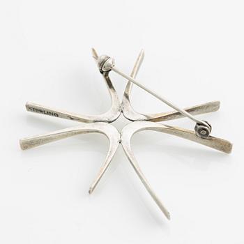 Rey Urban, brosch, sterlingsilver, Stockholm, 1962.
