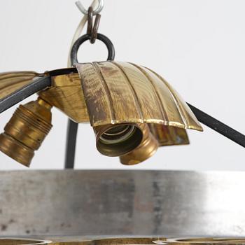 Lars Holmström, a Swedish Grace ceiling lamp, Arvika, 1920s-1930s.