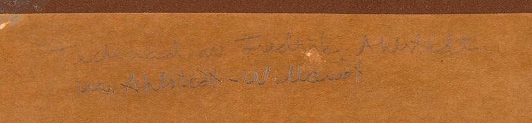 Fredrik Ahlstedt, Lepäävä mies.