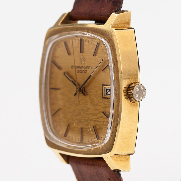 Eterna-Matic, 2002, wristwatch, 34 x 34 mm.