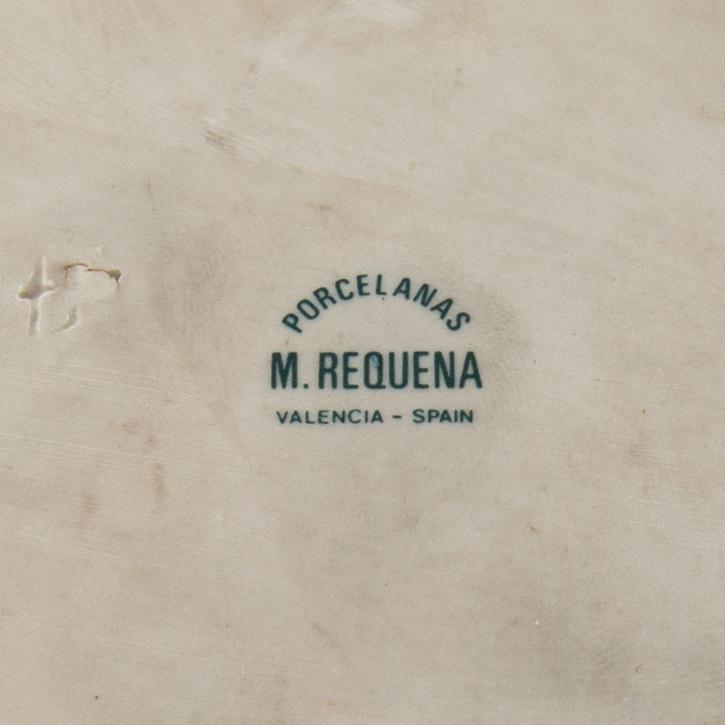 Vase, porcelain, M. Requena, Valencia, Spain, second half of the 20th century.