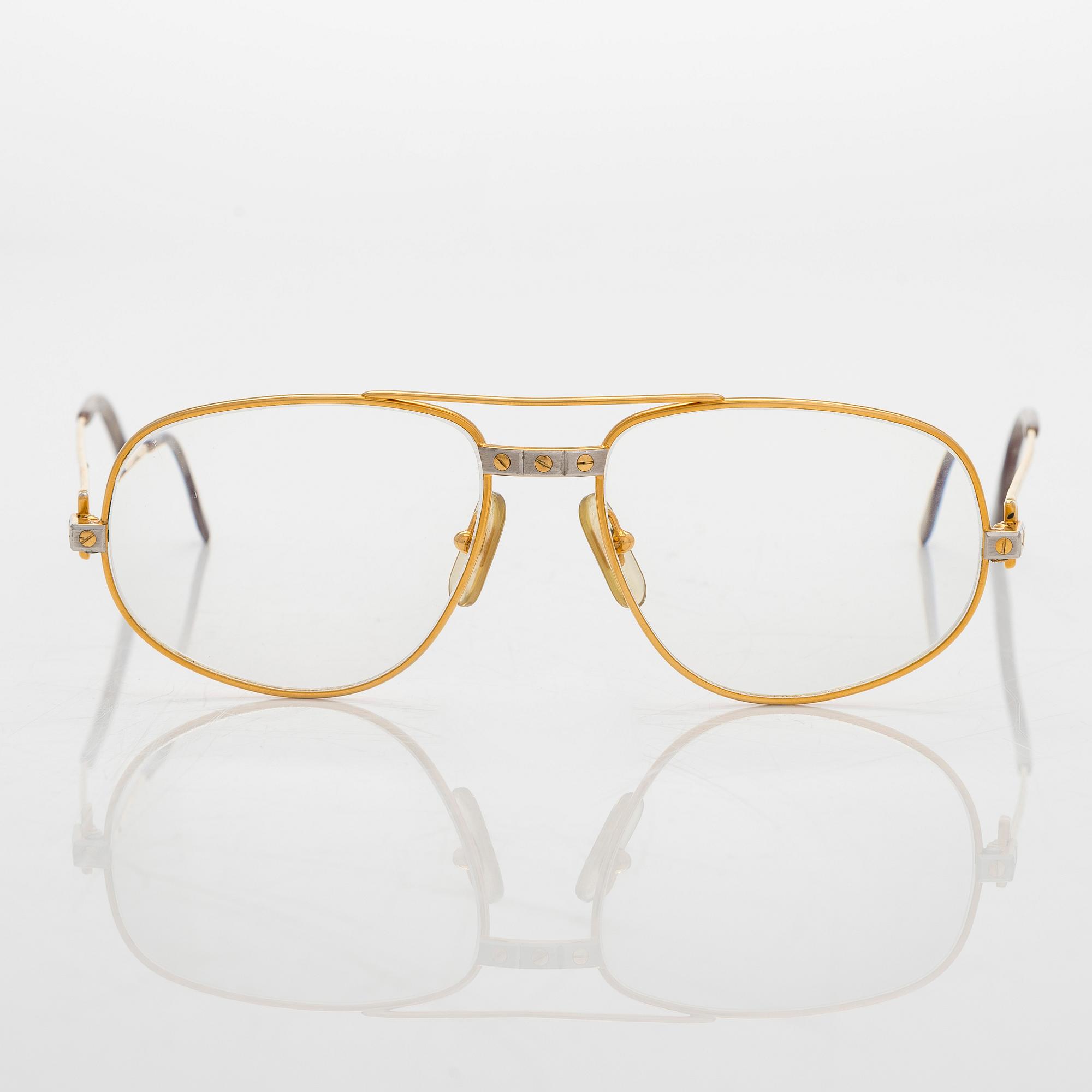 Cartier, silmälasikehykset, "Romance Santos", 1980-luku.