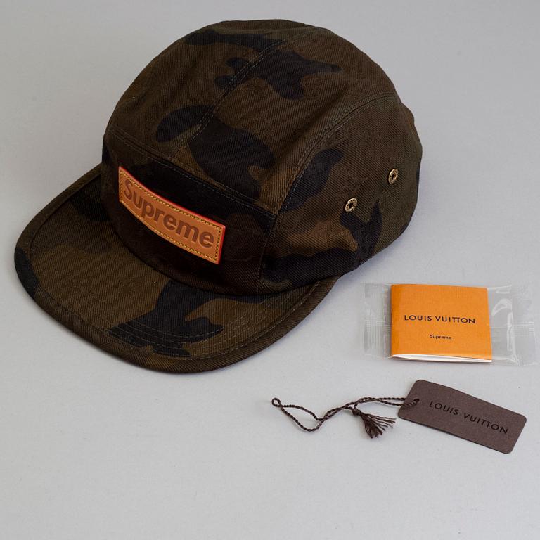 A Camp Cap by Louis Vuitton + Supreme.