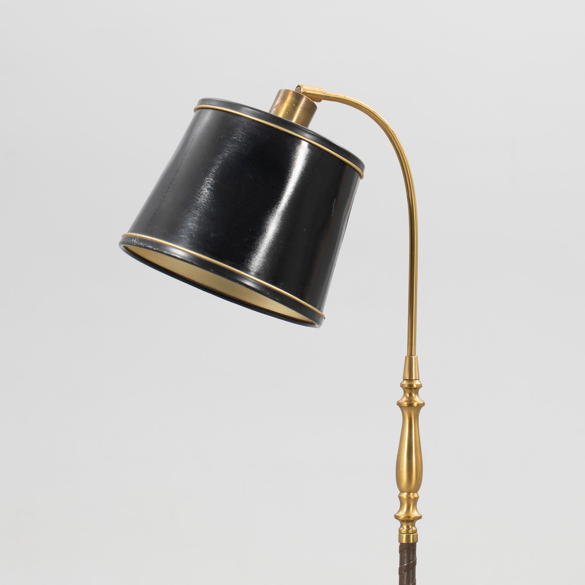 Einar Bäckströms Metallvarufabrik, floor lamp, model "5737", mid-20th century.