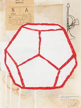 617. Donald Baechler, "Red line drawing".
