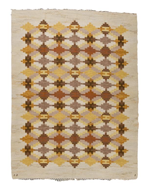 MATTA. Rölakan. Sign. JJ J (Judith Johansson). Knäred. 283x213,5 cm.