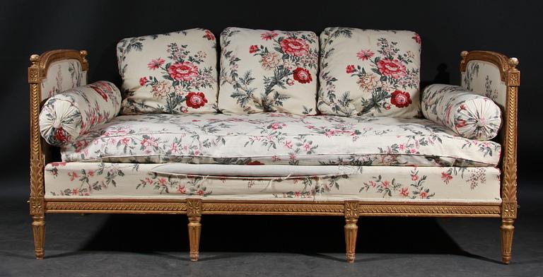 SOFFA/SÄNG, gustaviansk stil, 1900-tal.