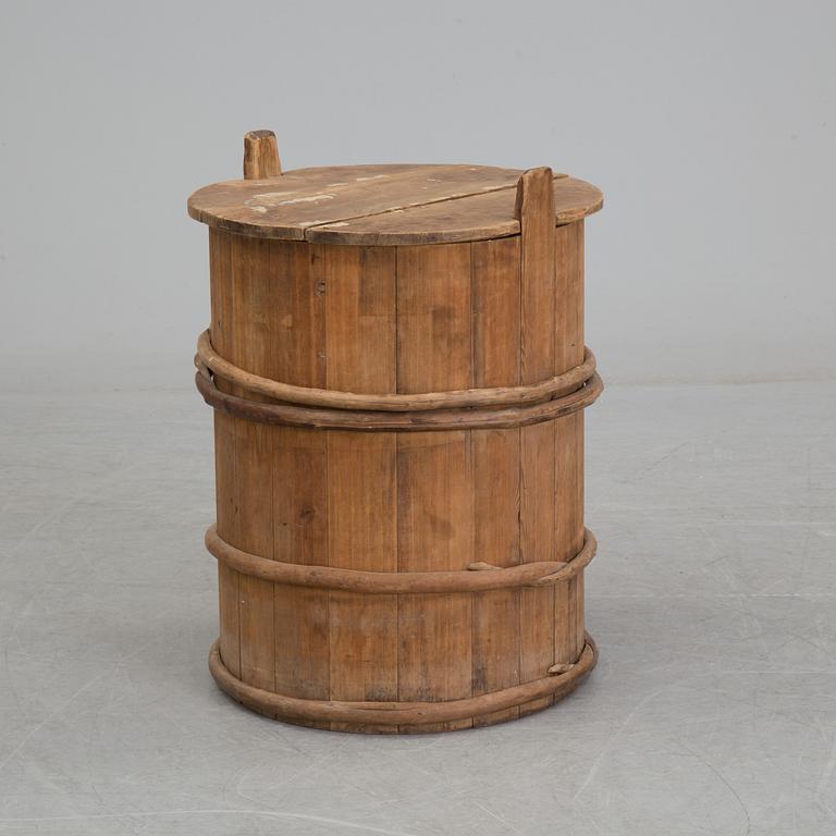 A Swedish Folk Art Barrel, late 19th century.