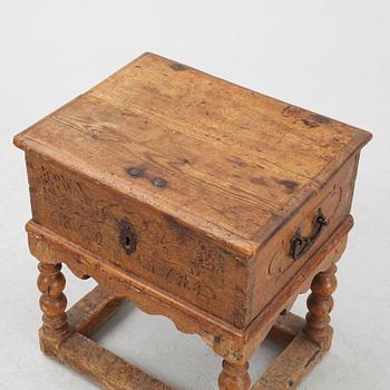 A chest, dated 1745.