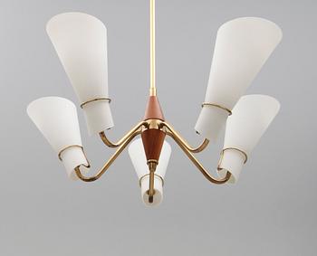 TAKLAMPA, 1900-talets mitt. Höjd ca 65 cm.