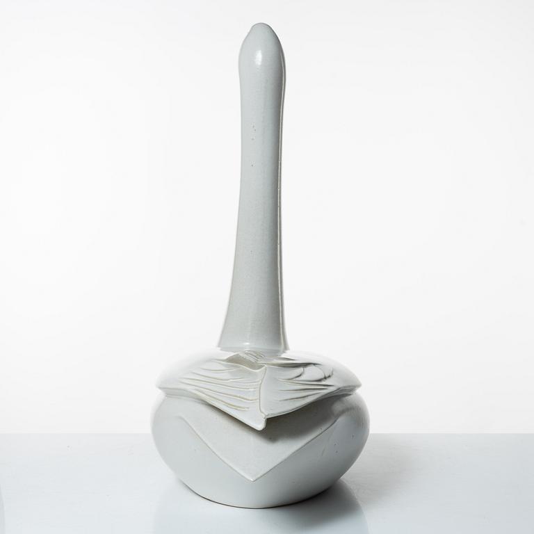 Paul Hoff, a stoneware sculpture of a swan, "Cyngus Cyngus", Gustavsbergs STudio, Sweden, 1986.