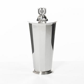 Atelier Borgila, A lidded sterling silver goblet, Stockholm 1951.