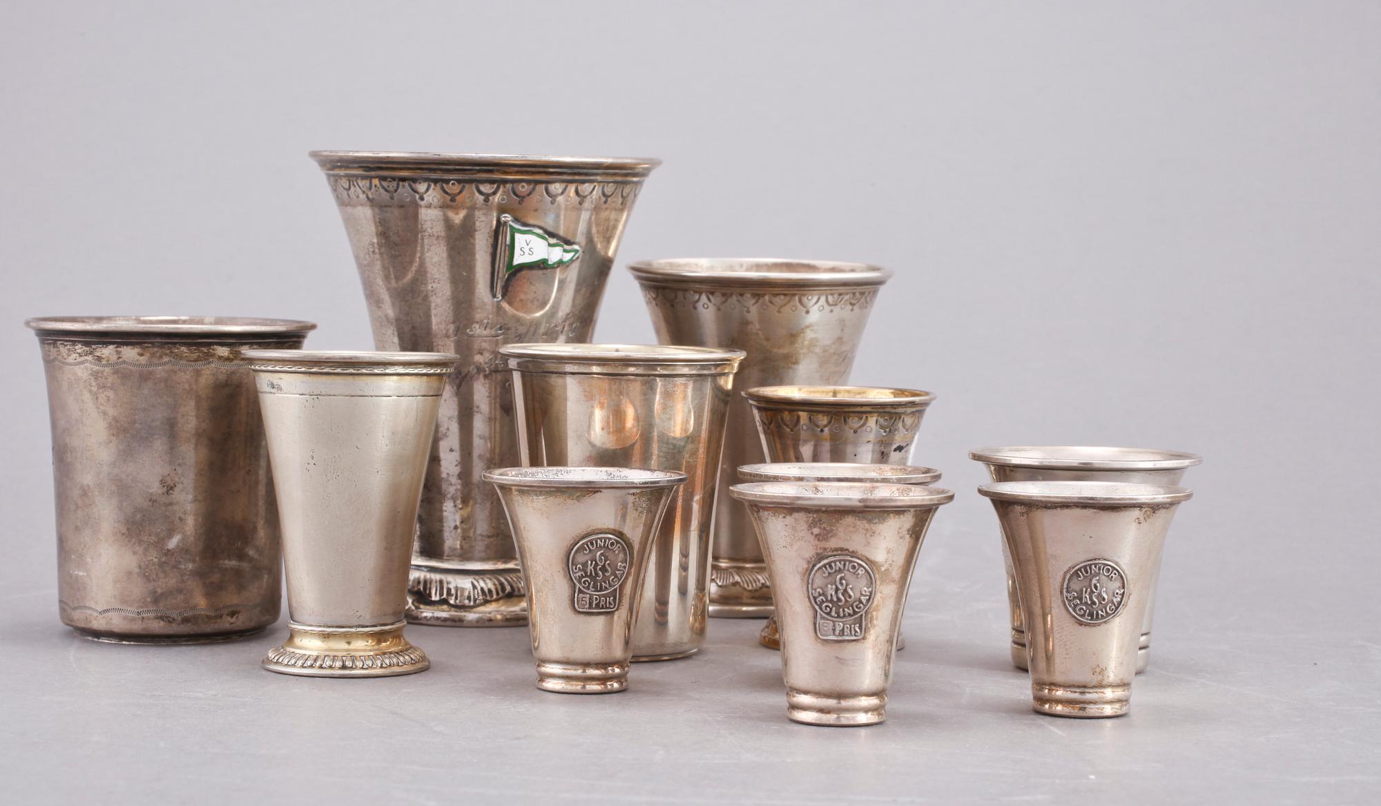 PARTI SILVER, 11 delar, 1900-tal. Vikt ca 332 gr.