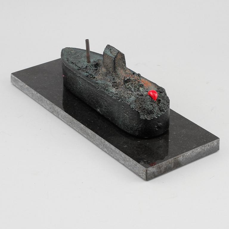 BERTIL VALLIEN, skulptur, glas, signerad Kosta Boda, limited edition.