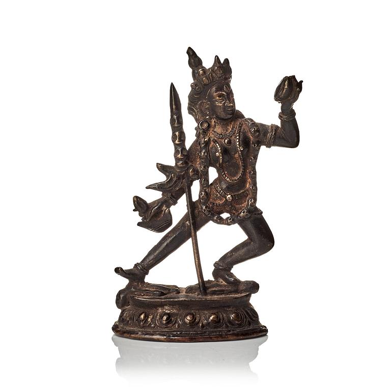 A bronze dakini, Tibet, late 19th Century/circa 1900.