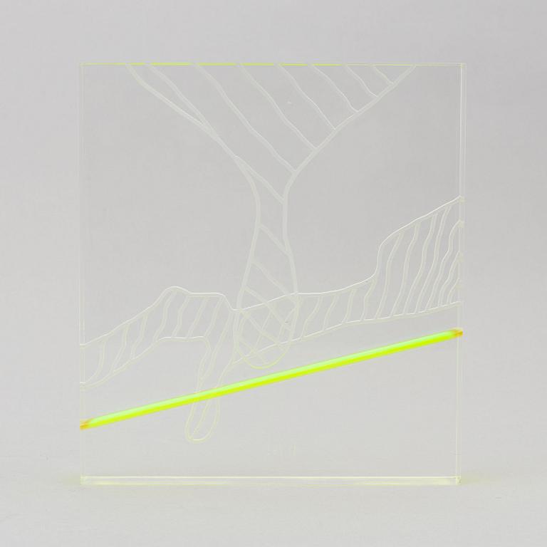 Axel Knipschild, multiple, plexiglass, signed and numbered 29/32, dated 1975.