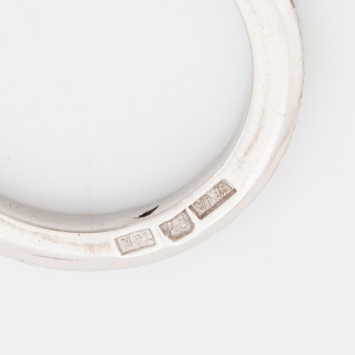 Efva Attling, ringar, 2st, 18K vitguld med diamanter.