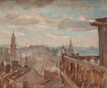 574. Lotte Laserstein, "Stockholm från Mosebacke".