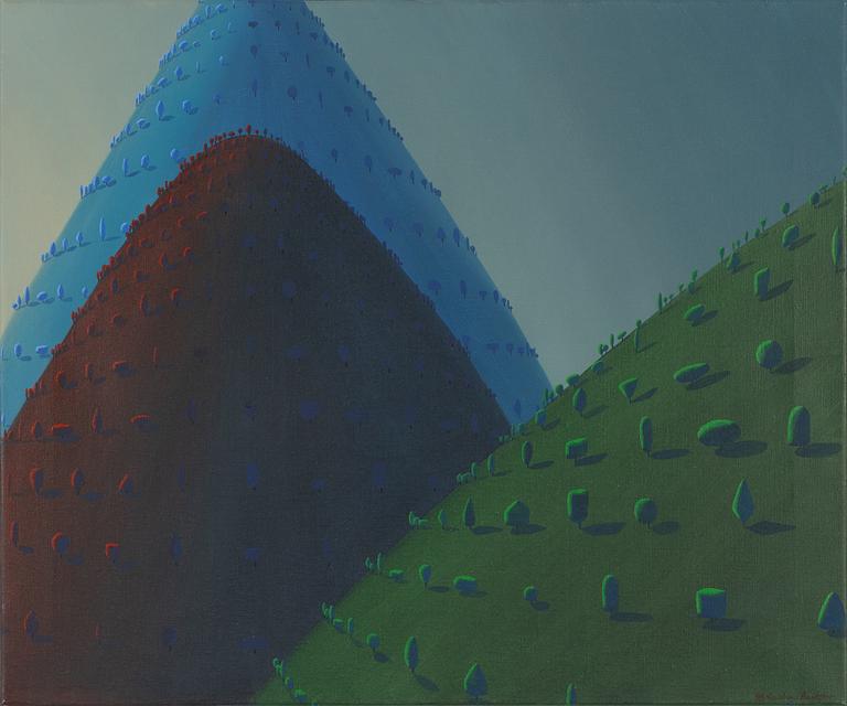 Kristian Krokfors, oil on canvas, signed and dated 96.