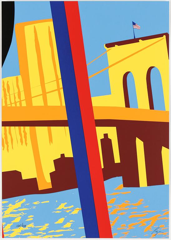 RICHARD RYAN, serigrafier, 2 st, ur serien "Manhattan Octaves", signerad och numrerad 166/250.