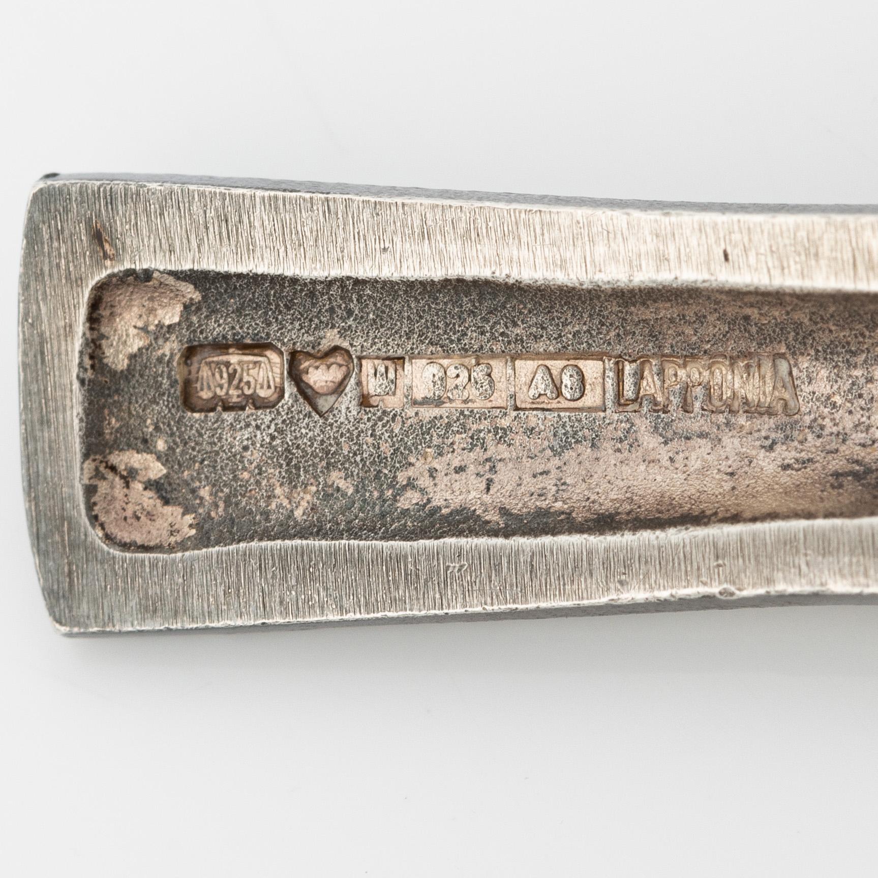 Bracelet in the form of a swallow, sterling silver, Lapponia, Finland 1978.