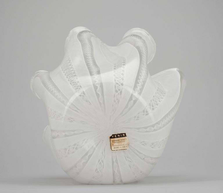 NÄSDUKSSKÅL, glas, "Fazzoletto", Fulvio Bianconi och Paolo Venini, Venini, Murano, Italien, 1900-talet senare hälft.