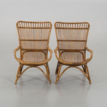 KORGFÅTÖLJER, ett par, Sika-Design, 2000-tal.