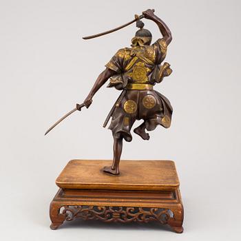 A Japanese bronze sculpture, Meiji period (1868-1912).