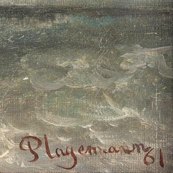 ARNOLD PLAGEMANN, olja på duk. Signerad och daterad 61.