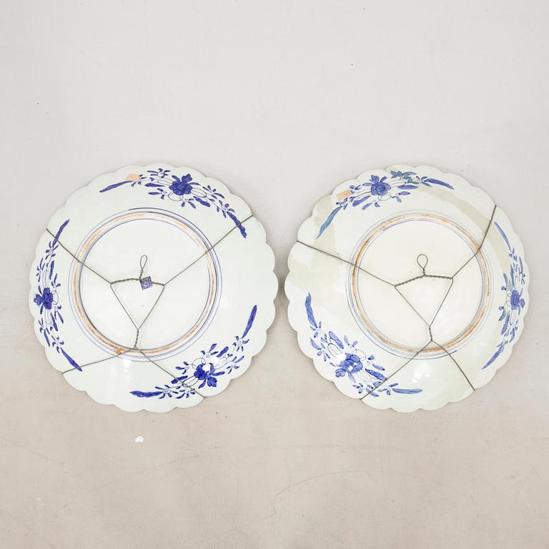 Practical bowls 2 pcs Japan Meiji (1868-1912) porcelain.