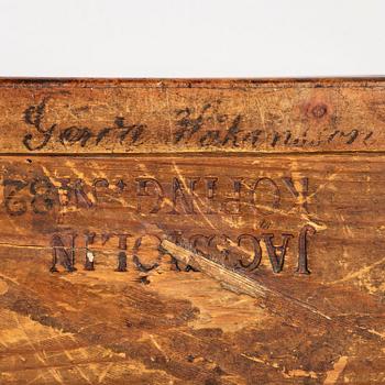 A burr-alder box by J. Sjölin (master 1767-85).