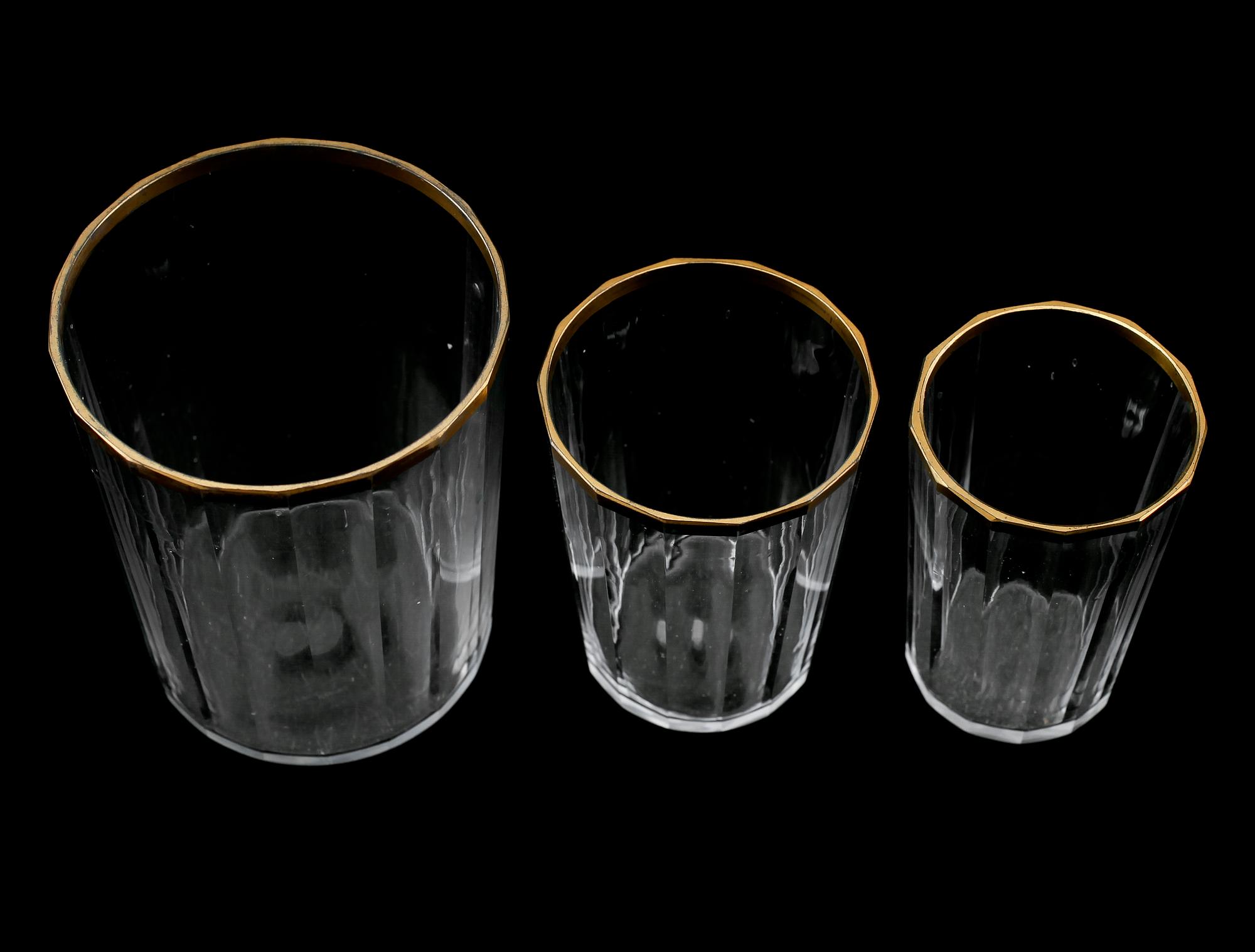 DRICKSGLAS, 3 st, 1800-tal.