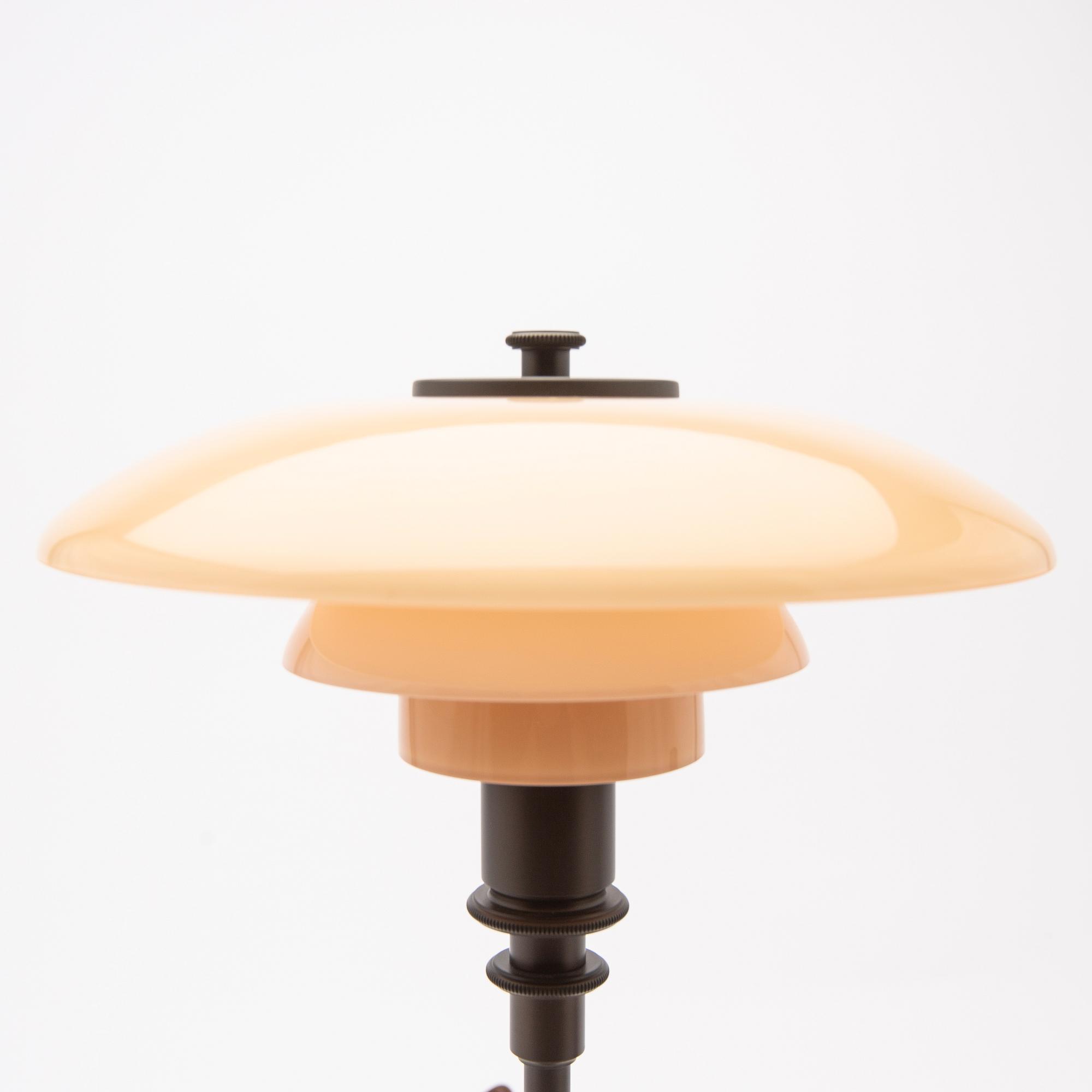 Poul Henningsen, Table lamp, "PH2/1 Dusty Terracotta", Louis Poulsen, Denmark, Limited Edition, 2024.