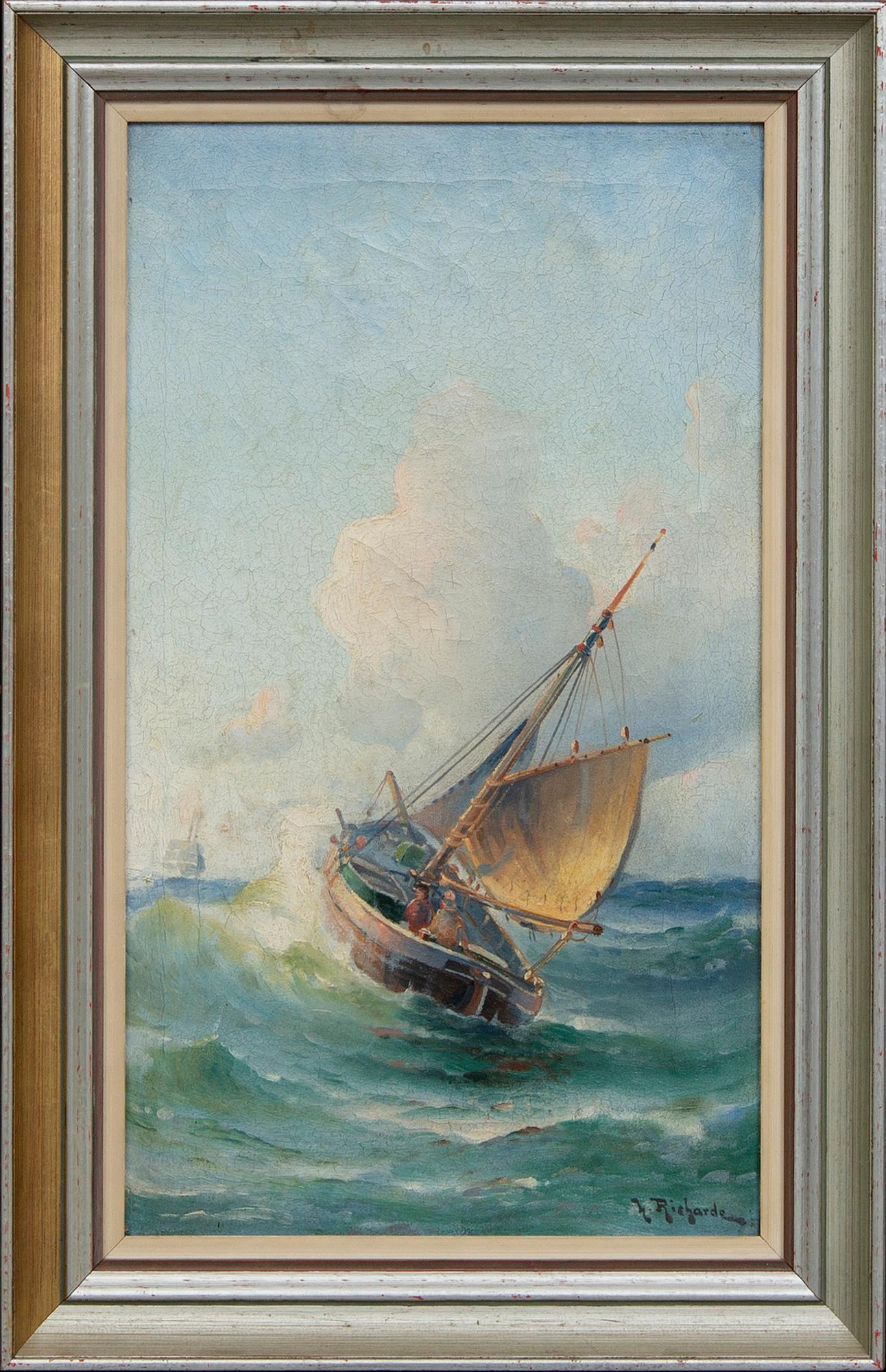 Ludvig Richarde, oil on canvas signed.