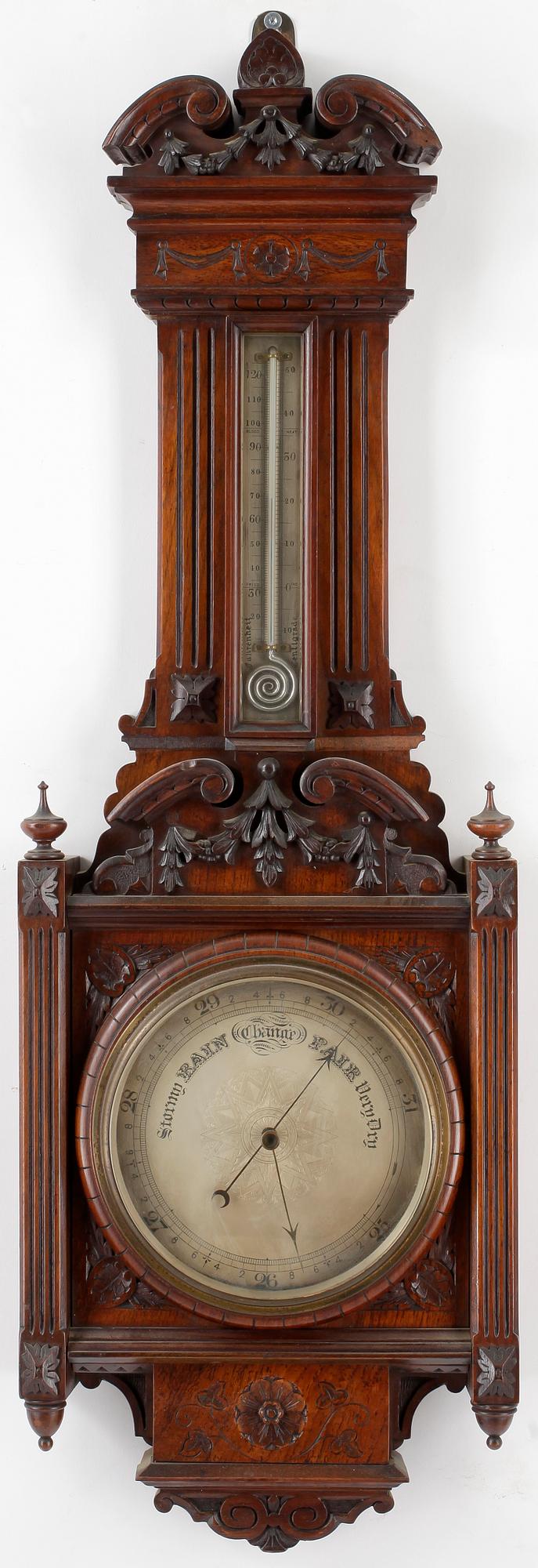 BAROMETER, nyrenässans, sent 1800-tal.
