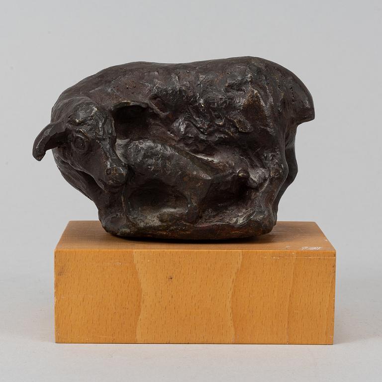Henrik Allert, skulptur, brons, signerad. Höjd 7 cm.
