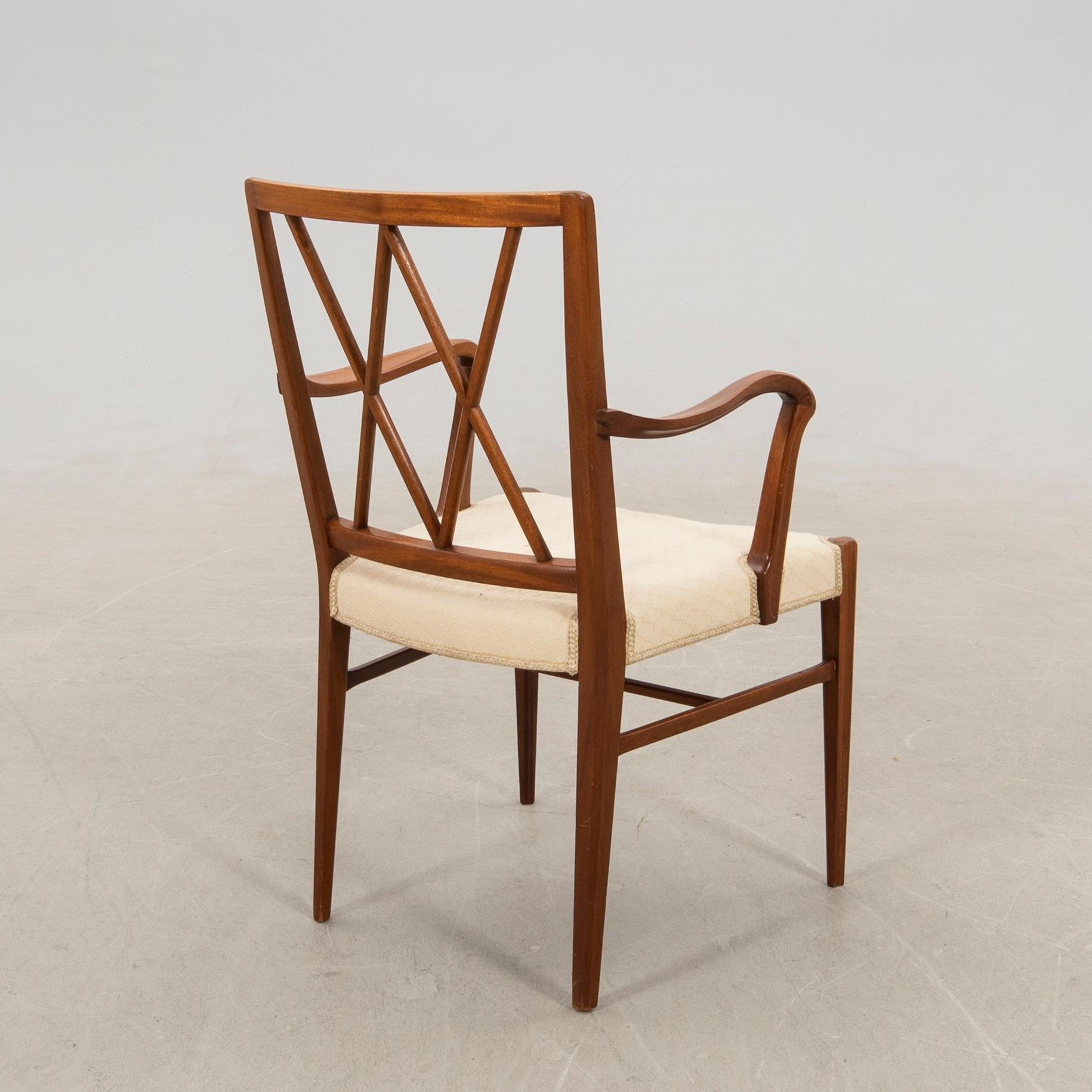 Karmstol "Lawrence" Nordiska Kompaniet (NK) 1940-tal.