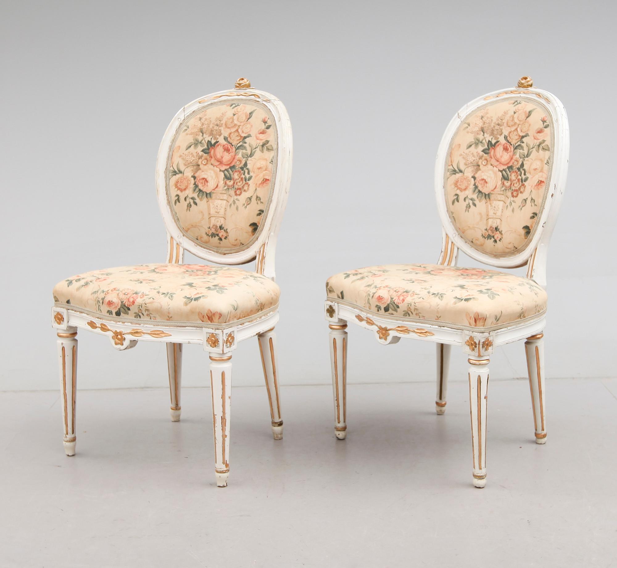 STOLAR, 1 par, gustavianska, 1700-tal, Melchior Lundberg.
